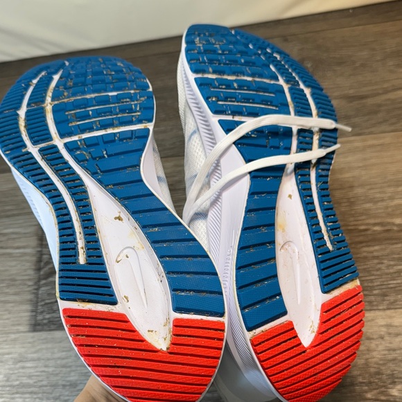 Nike Men's White and Blue Athletic Shoes size 13 (j191) - Picture 6 of 10